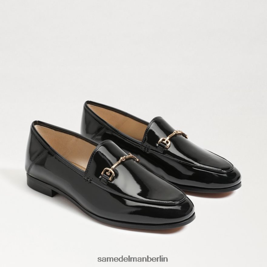 Sam Edelman Loraine Bit Loafer Frauen schwarzes Lackleder Schuhwerk 2P8JNV56 - Image 1
