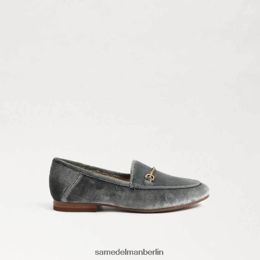 Sam Edelman Loraine Bit Loafer Kinder rauchblauer Samt Schuhwerk 2P8JNV896 - Image 2