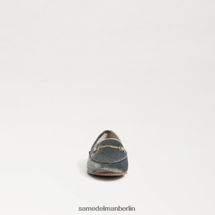 Sam Edelman Loraine Bit Loafer Kinder rauchblauer Samt Schuhwerk 2P8JNV896 - Image 3