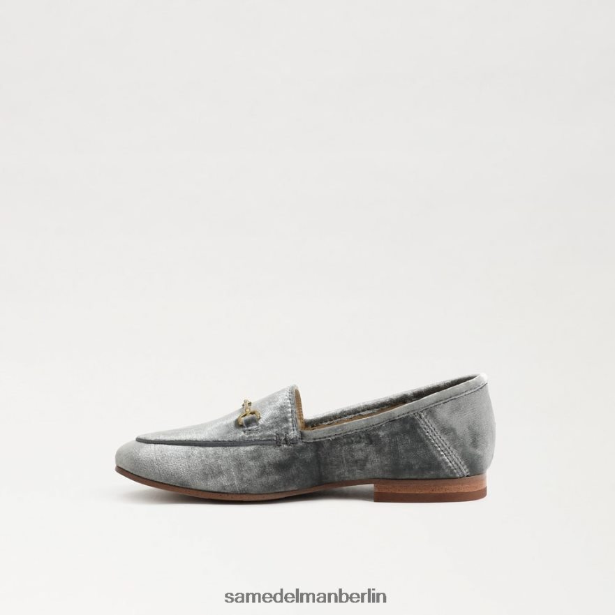 Sam Edelman Loraine Bit Loafer Kinder rauchblauer Samt Schuhwerk 2P8JNV896 - Image 4
