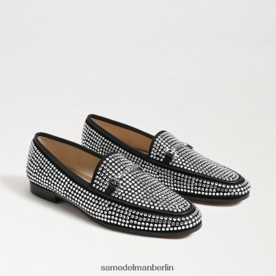 Sam Edelman Loraine-Glitzer-Loafer Frauen schwarzer Glitzer Schuhwerk 2P8JNV718 - Image 1