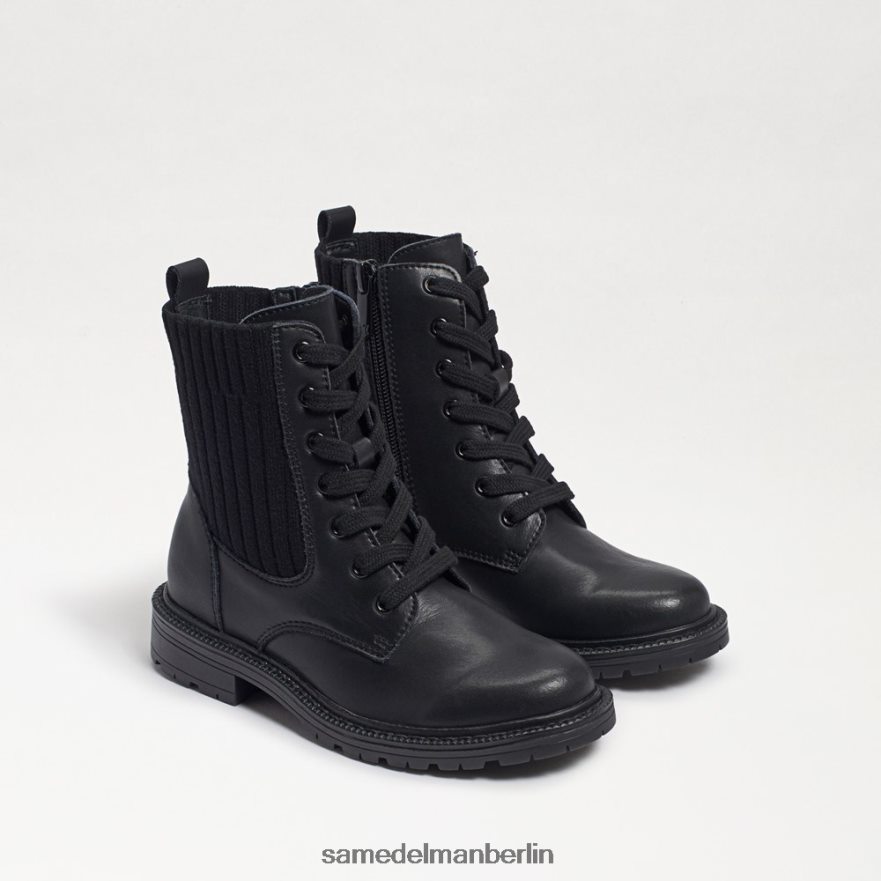 sam_edelman_lydell_kampfstiefel_kinder_schwarzes_leder_schuhwerk_2p8jnv1010.jpg Sam Edelman Lydell-Kampfstiefel Kinder schwarzes Leder Schuhwerk 2P8JNV1010 - Image 1