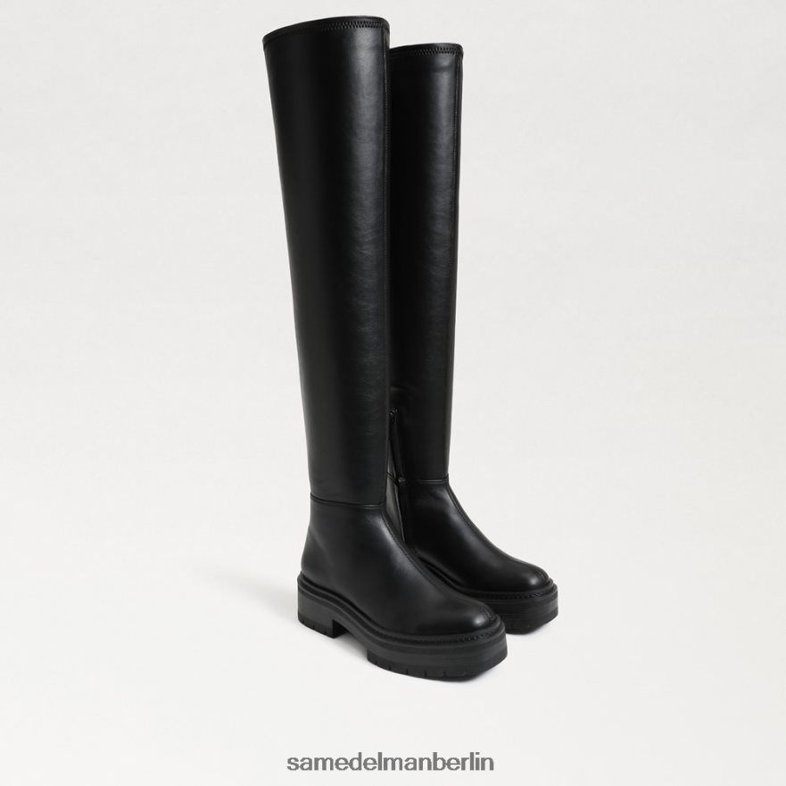 sam_edelman_lydia_overknee_stiefel_frauen_schwarzes_leder_schuhwerk_2p8jnv879.jpg Sam Edelman Lydia Overknee-Stiefel Frauen schwarzes Leder Schuhwerk 2P8JNV879 - Image 1
