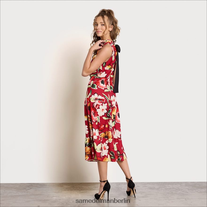 Sam Edelman Maxikleid mit hohem Halsausschnitt Frauen rot multi Bekleidung 2P8JNV1093 - Image 1