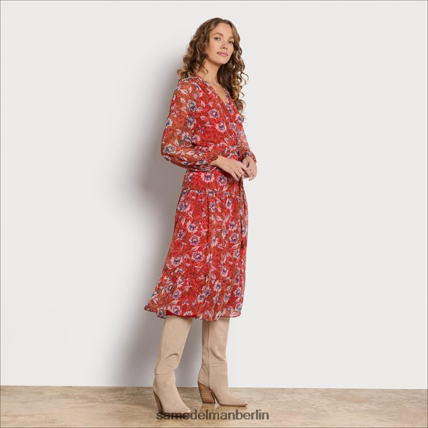 Sam Edelman Maxikleid mit V-Ausschnitt Frauen rot multi Bekleidung 2P8JNV1154 - Image 2