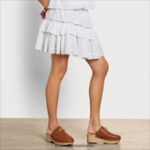 Sam Edelman Meilani-Rock Frauen Weiß Bekleidung 2P8JNV1214 - Image 3