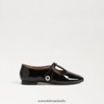 Sam Edelman Melodie Mary Jane Kinder schwarzes Lackleder Schuhwerk 2P8JNV1052 - Image 2