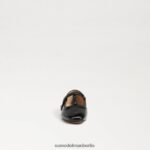 Sam Edelman Melodie Mary Jane Kinder schwarzes Lackleder Schuhwerk 2P8JNV1052 - Image 3