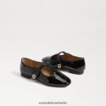 Sam Edelman Melodie Mary Jane Kinder schwarzes Lackleder Schuhwerk 2P8JNV1052 - Image 7