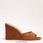 Sam Edelman Merrick Keilsandale Frauen braunes Wildleder Schuhwerk 2P8JNV614 - Image 2