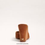 Sam Edelman Merrick Keilsandale Frauen braunes Wildleder Schuhwerk 2P8JNV614 - Image 5
