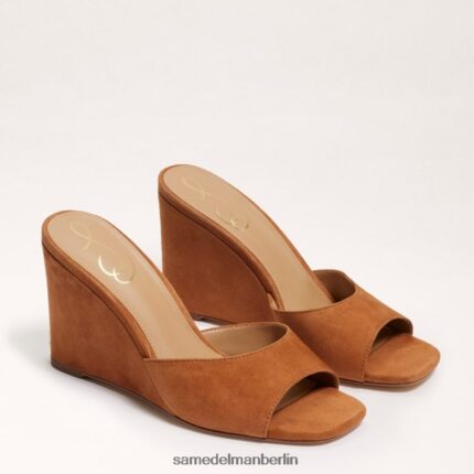 Sam Edelman Merrick Keilsandale Frauen braunes Wildleder Schuhwerk 2P8JNV614
