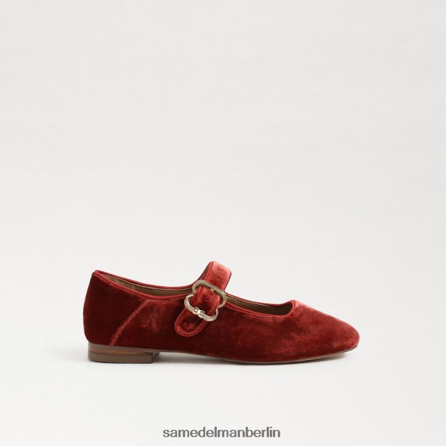 Sam Edelman Michaela Mary Jane Kinder Canyon-Orange-Samt Schuhwerk 2P8JNV912 - Image 2