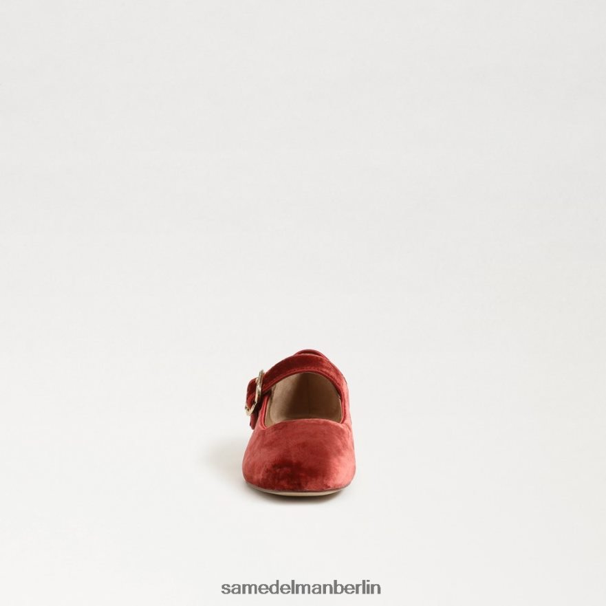 Sam Edelman Michaela Mary Jane Kinder Canyon-Orange-Samt Schuhwerk 2P8JNV912 - Image 3