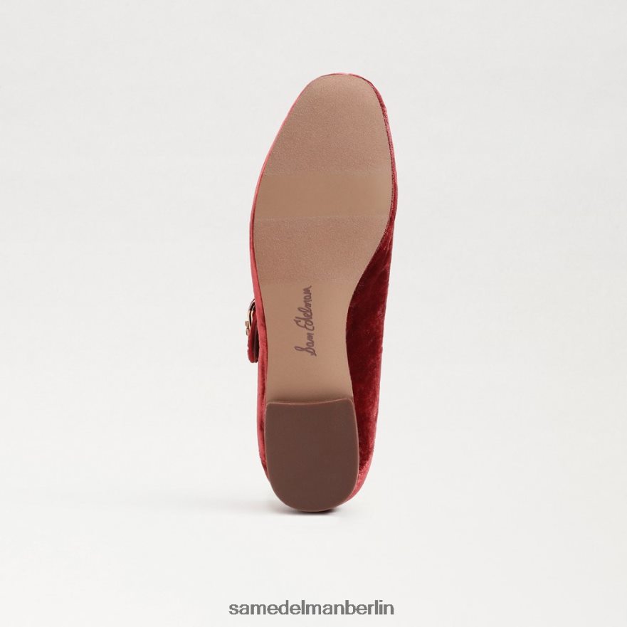 Sam Edelman Michaela Mary Jane Kinder Canyon-Orange-Samt Schuhwerk 2P8JNV912 - Image 6