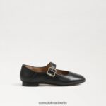 Sam Edelman Michaela Mary Jane Kinder schwarzes Leder Schuhwerk 2P8JNV915 - Image 2