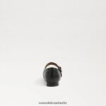 Sam Edelman Michaela Mary Jane Kinder schwarzes Leder Schuhwerk 2P8JNV915 - Image 5