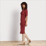 Sam Edelman Midikleid mit Kragen Frauen orange Bekleidung 2P8JNV1143 - Image 2
