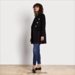 Sam Edelman Militärmantel aus Wolle Frauen Schwarz Bekleidung 2P8JNV1284 - Image 2