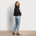 Sam Edelman Motorradjacke aus Leder Frauen Schwarz Bekleidung 2P8JNV1179 - Image 4