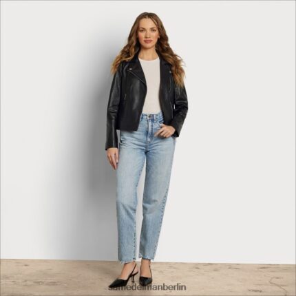 Sam Edelman Motorradjacke aus Leder Frauen Schwarz Bekleidung 2P8JNV1179