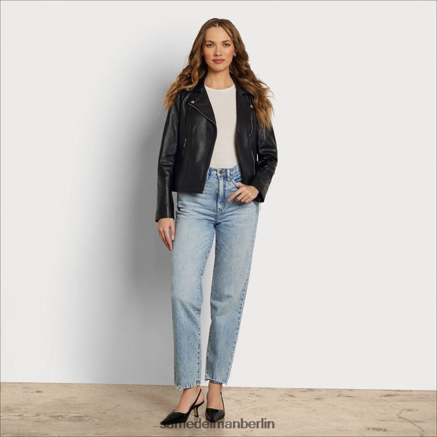 sam_edelman_motorradjacke_aus_leder_frauen_schwarz_bekleidung_2p8jnv1179.jpg Sam Edelman Motorradjacke aus Leder Frauen Schwarz Bekleidung 2P8JNV1179 - Image 1