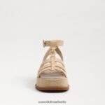 Sam Edelman Naima Plateau-Gladiator-Sandale Frauen gebleichter Weizen Schuhwerk 2P8JNV944 - Image 3