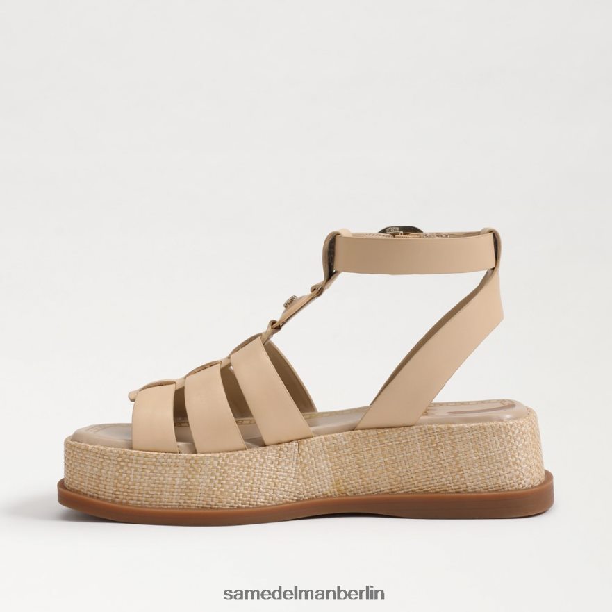 Sam Edelman Naima Plateau-Gladiator-Sandale Frauen gebleichter Weizen Schuhwerk 2P8JNV944 - Image 4