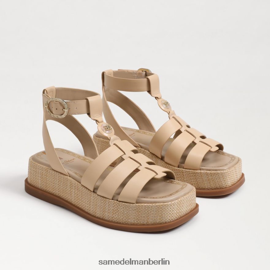 Sam Edelman Naima Plateau-Gladiator-Sandale Frauen gebleichter Weizen Schuhwerk 2P8JNV944 - Image 1