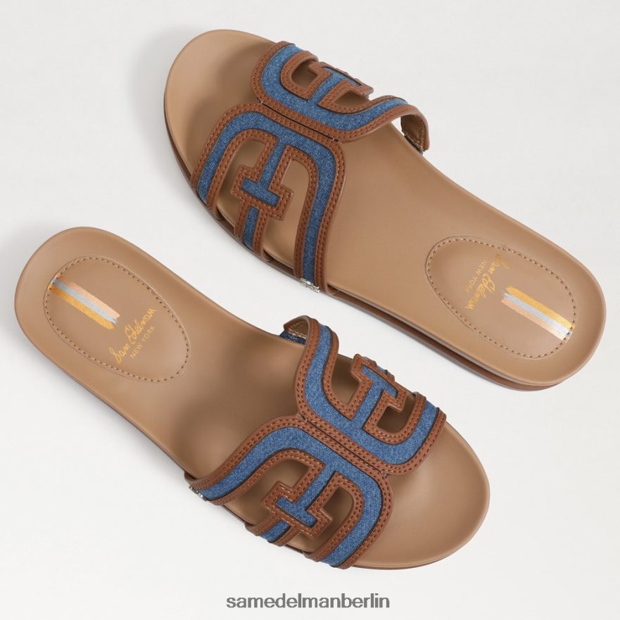 Sam Edelman Nettie Multi-Slide-Sandale Frauen gewaschenes Indigo Schuhwerk 2P8JNV425 - Image 7