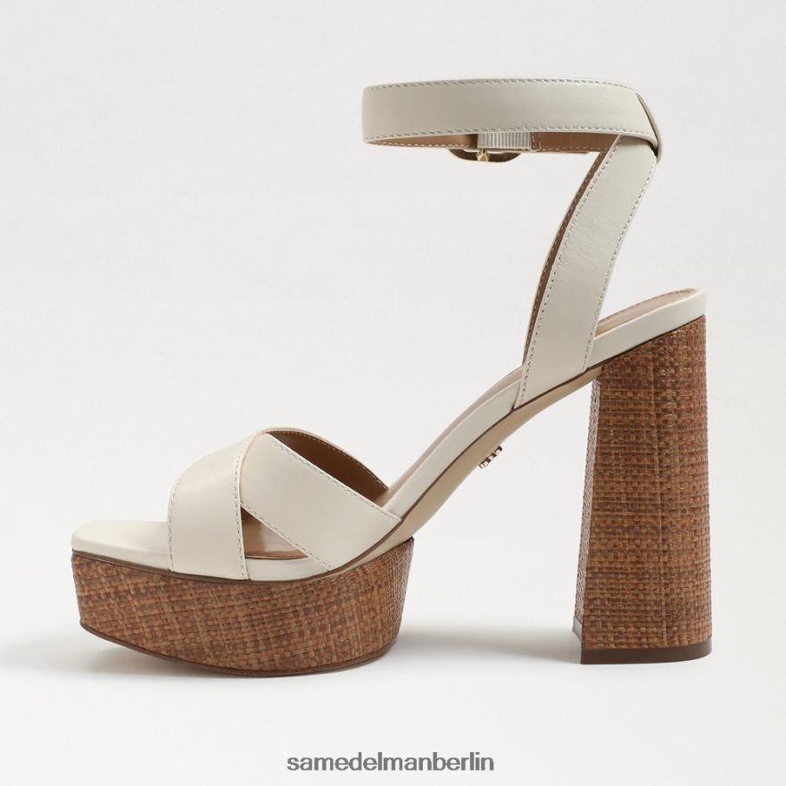 Sam Edelman Nolita Plateausandale Frauen modernes elfenbeinfarbenes Leder Schuhwerk 2P8JNV722 - Image 4