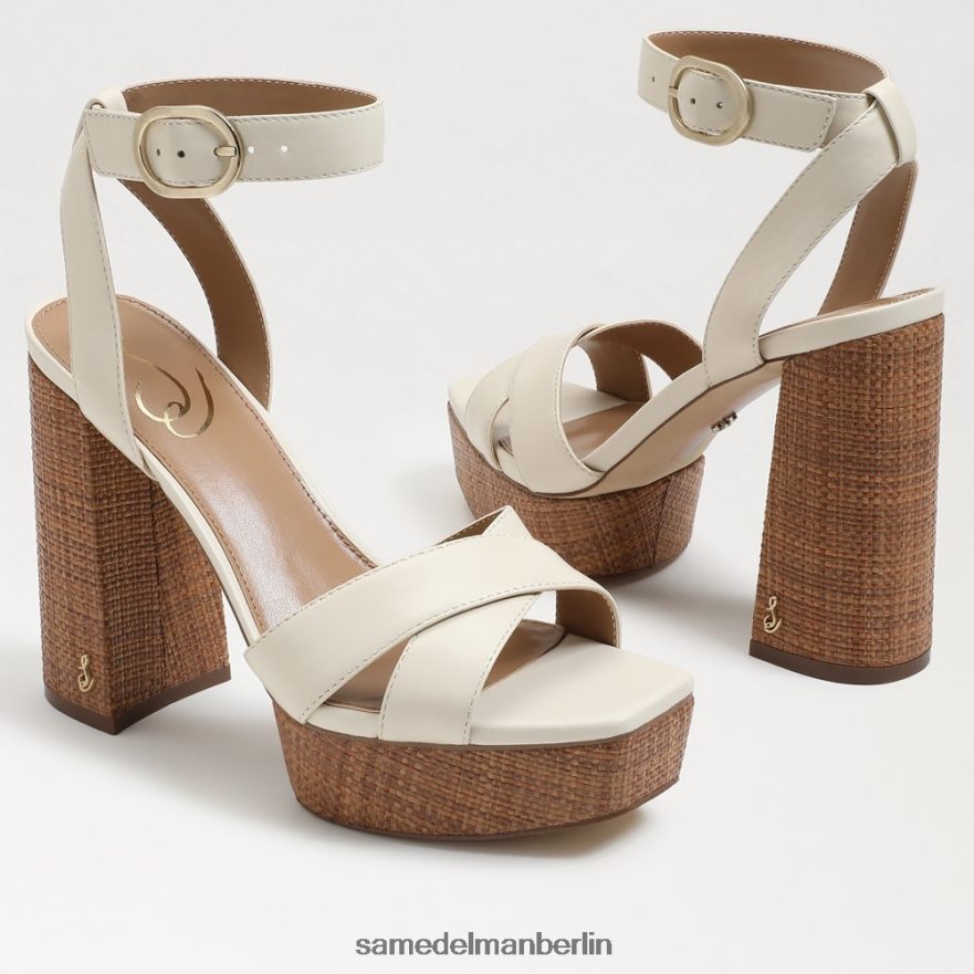 Sam Edelman Nolita Plateausandale Frauen modernes elfenbeinfarbenes Leder Schuhwerk 2P8JNV722 - Image 7