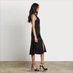 Sam Edelman One-Shoulder-Midikleid Frauen Schwarz Bekleidung 2P8JNV1220 - Image 2