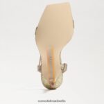 Sam Edelman Ophelia-Knöchelriemenabsatz Frauen Goldmine Schuhwerk 2P8JNV538 - Image 6