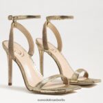 Sam Edelman Ophelia-Knöchelriemenabsatz Frauen Goldmine Schuhwerk 2P8JNV538 - Image 7