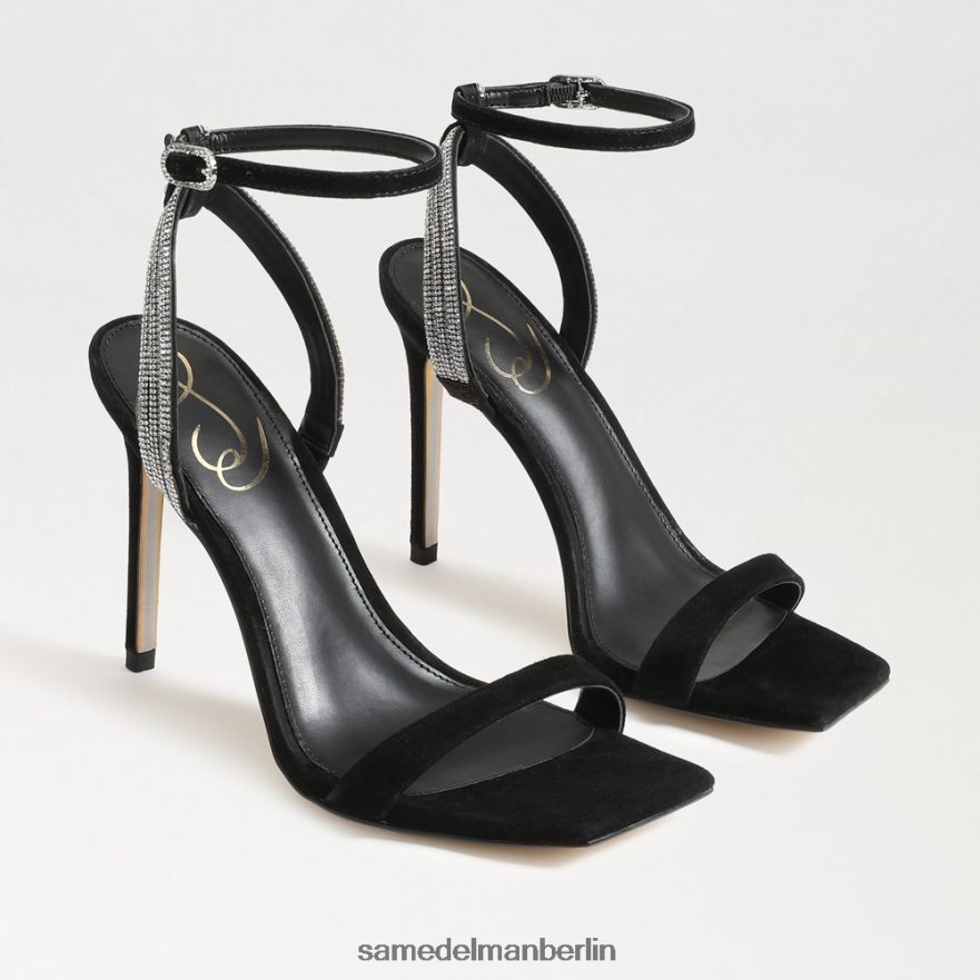 sam_edelman_ophelia_knoechelriemenabsatz_frauen_schwarzes_wildleder_schuhwerk_2p8jnv537.jpg Sam Edelman Ophelia-Knöchelriemenabsatz Frauen schwarzes Wildleder Schuhwerk 2P8JNV537 - Image 1