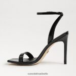 Sam Edelman Orchideen-Riemenabsatz Frauen schwarzes Lackleder Schuhwerk 2P8JNV800 - Image 4