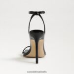 Sam Edelman Orchideen-Riemenabsatz Frauen schwarzes Lackleder Schuhwerk 2P8JNV800 - Image 5