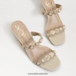 Sam Edelman Palma Kitten-Heel-Mule Frauen Bananencreme Schuhwerk 2P8JNV493 - Image 7