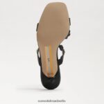 Sam Edelman Palma Kitten-Heel-Mule Frauen schwarze Eidechse Schuhwerk 2P8JNV494 - Image 6
