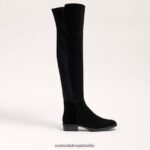 Sam Edelman Pam Overknee-Stiefel Frauen schwarzes Wildleder Schuhwerk 2P8JNV777 - Image 2