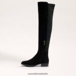 Sam Edelman Pam Overknee-Stiefel Frauen schwarzes Wildleder Schuhwerk 2P8JNV777 - Image 4