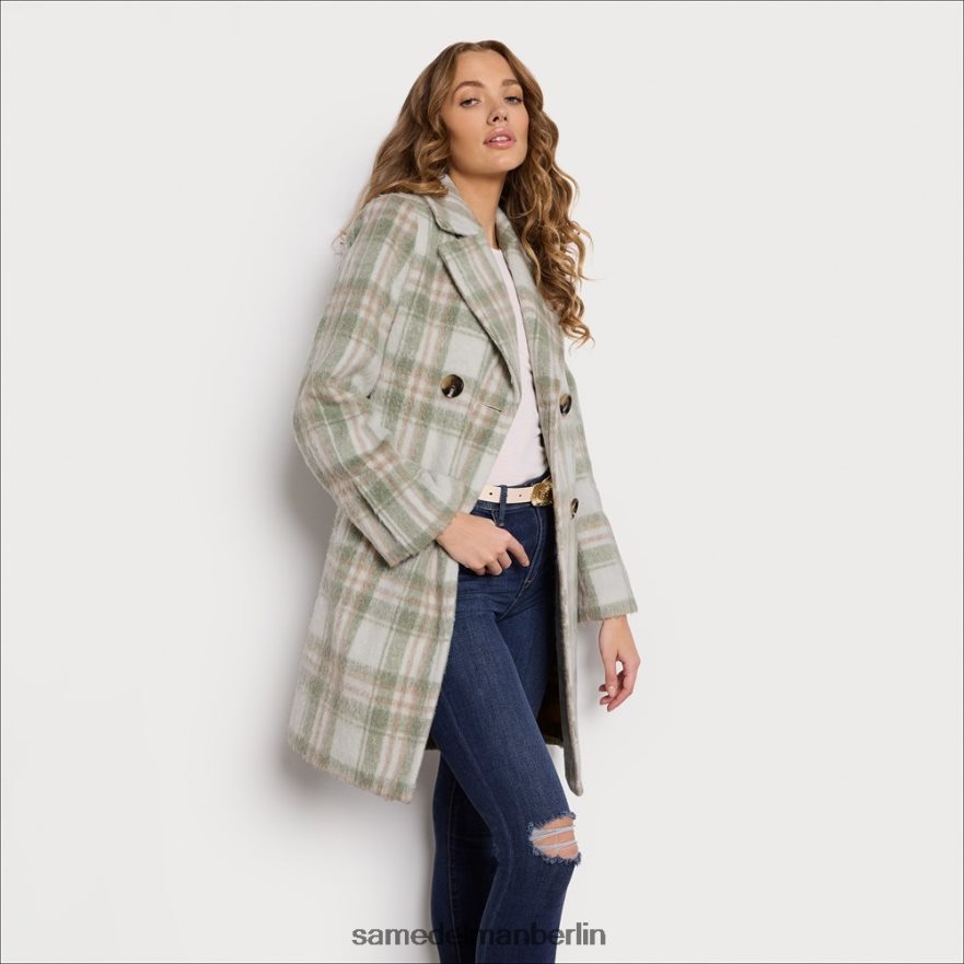Sam Edelman Peacoat-Jacke aus Wolle Frauen sanftes Grün Bekleidung 2P8JNV1125 - Image 2