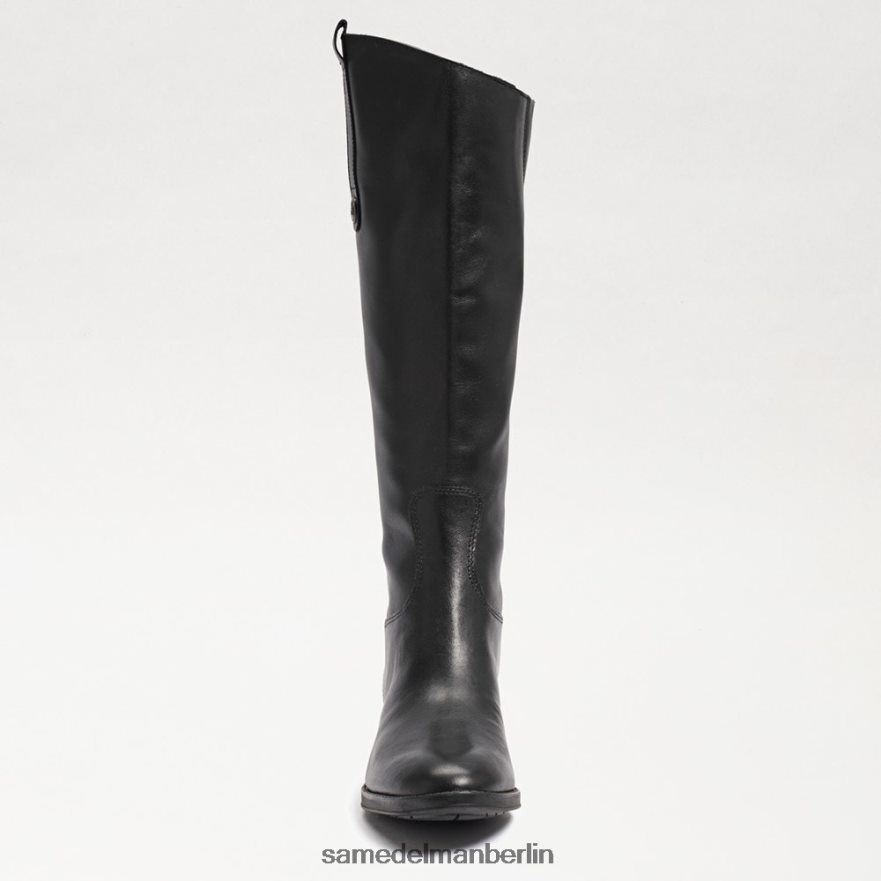Sam Edelman Penny2 breiter Reitstiefel aus Kalbsleder Frauen schwarzes Leder Schuhwerk 2P8JNV435 - Image 3