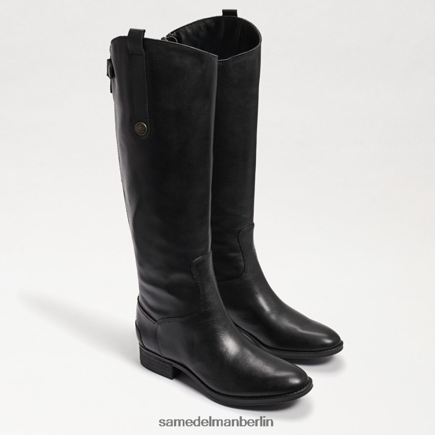 Sam Edelman Penny-Reitstiefel aus Leder Frauen schwarzes Leder Schuhwerk 2P8JNV415 - Image 1