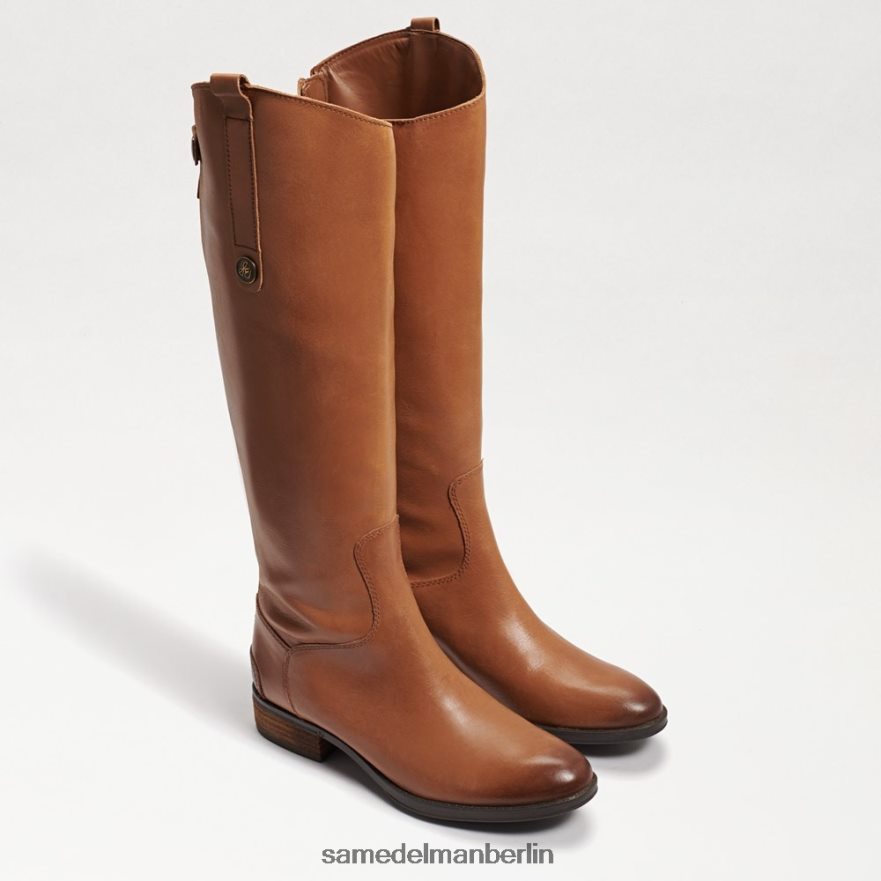 Sam Edelman Penny-Reitstiefel aus Leder Frauen Whiskey-Leder Schuhwerk 2P8JNV416 - Image 1