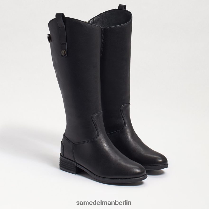 sam_edelman_penny_reitstiefel_kinder_schwarzes_leder_schuhwerk_2p8jnv1007.jpg Sam Edelman Penny-Reitstiefel Kinder schwarzes Leder Schuhwerk 2P8JNV1007 - Image 1