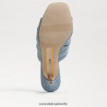Sam Edelman Pia Riemchenabsatz Frauen Blau Schuhwerk 2P8JNV596 - Image 6