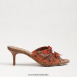 Sam Edelman Pia Riemchenabsatz Frauen Orangenmohn Schuhwerk 2P8JNV599 - Image 2