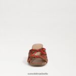 Sam Edelman Pia Riemchenabsatz Frauen Orangenmohn Schuhwerk 2P8JNV599 - Image 3